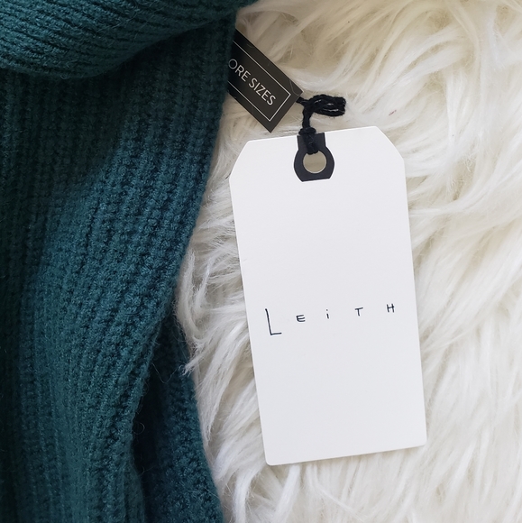 NEW Leith Dolman Sleeve Long Teal Sweater Cardigan - Picture 7 of 8